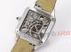 Super Clone Cartier Santos Dumont Skeleton Silver Black Leather Strap Micro Rotor (7)_th.jpg